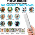 The Doodle Brush Metal Dog Combs for Grooming Matting, Finishing Comb