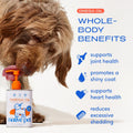 Native Pet Omega 3 Fish Oil for Dogs & Cats - Wild Alaskan Salmon Oil Liquid Supplement - Skin and Coat Support - 8 oz