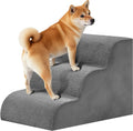 3-Step Dog Stairs for Small Dogs and Cats, 16" H Dog Steps