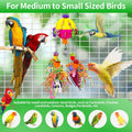 Bird Toys, Parrot Pullable Colorful Chew Sneakers Acrylic Stick Chew Toys for Amazons Mini Macaws African Greys Cockatoo