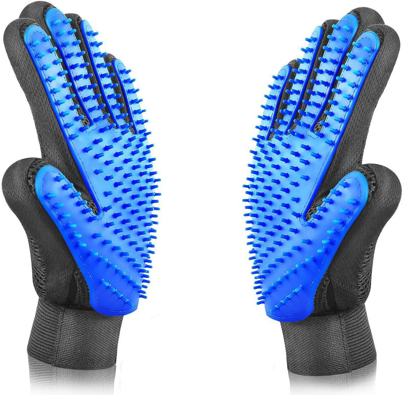 VeniCare Pet Grooming Glove - Gentle Deshedding Brush Glove - Efficient Pet Hair Remover Mitt - Massage Tool with Enhanc