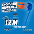 Chuckit! Dog Ball Launcher 12M Sport with 12" Handle Length for Medium 2.5" Dog Balls For Dogs 20-60 lb, Plastic Pet Fetch Ball Thrower, Perfect for Kids, Made in USA, Blue