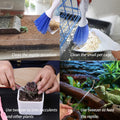 Mini Dustpan Brush Set,Feeding Tongs,Tweezers for Small Animals & Reptiles