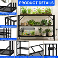 55-75 Gallon Aquarium Stand, 1000LBS Capacity Fish Tank Stand with 3-Tier Shelves & Integrated Power Strip, Heavy Duty M
