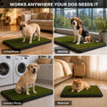 Extra Large Dog Grass Pad with Tray, 41″ x 27″ Indoor Outdoor Potty