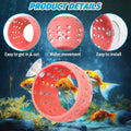 Fhiny Betta Tunnel, Aquarium Betta Fish Hideout with Suction Cup Fish Tank Tunnel Shrimp Cave Aquarium Decor Fish Tank A