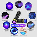 DARKDAWN UV Flashlight 365 & 395nm Black Light，Ultraviolet Blacklight