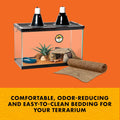 Zilla Reptile Terrarium Bedding Substrate Floor Liner, Brown, 30BR/40BR/50/65G
