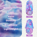 YUDODO Tie Dye Dog Hoodie, Soft Pullover Dog Sweatshirt for Small Dogs