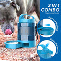 Dog Water Bowl Dispenser 77oz, Large Pet Dog Water Bottle Portable with Pull-Out Travel Water Bowl for Dogs, Portable Wa