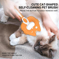 HOP Orange Self Cleaning Slicker Brush for Dogs&Cats for Shedding 17mm