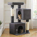 XL Cat Tree 44" Cat Tower for Large Cats 20 lbs, 2 Spacious Caves