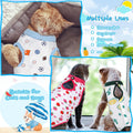 Kacctyen 6 Pack Cat Recovery Suit After Surgery Anti Licking,Fruit