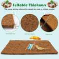 BWOGUE Reptile Carpet, 3 Pack Coconut Fiber Tortoise Carpet, Lizard Mat