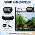 Fish Tank Cleaner Kit with Digital Thermometer, Gravel Vacuum for Aquarium, Aquarium Vacuum & Siphon, Fish Tank Cleaning
