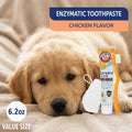 Arm & Hammer Complete Care Puppy Dental Kit, Enzymatic Toothpaste with Baking Soda and Calcium for Dogs, Peanut Butter Flavor, Toothbrush and Microfiber Brush Included, Fluoride-Free, 2.5 Oz - 2 Pack