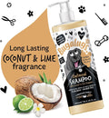 BUGALUGS Oatmeal & Aloe Vera Dog Shampoo Dog Grooming Shampoo Products for Smelly Dogs with Fragrance, Oatmeal Puppy Shampoo, Professional Vegan pet Shampoo & Conditioner
