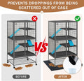 Drydiet 56" x 42" Ferret Playpen Mat, Under Pet Cage Liner, Absorbent/Waterproof Felt Pad for Ferret Cages, Bird Cage Reptile Aquariums, Dog Kennels, with Non-Slip Backing for Hard Floors