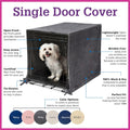 Pet Dreams Dog Crate Cover, Ivory, Small, 24"