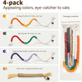 MAXTOOA Cat Toys for Indoor Cats, Chew Ropes 3Pcs & Silvervine Stick 1Pcs with Gall Fruit, Refillable Catnip, Interactive Kitten Toys & Teething Toys, Safe Teeth Cleaning for All Breeds (19.5 Inches)
