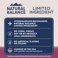 Natural Balance Limited Ingredient, Reserve Sweet Potato & Venison, 22 lb
