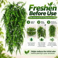 HERCOCCI Reptile Vines, Flexible Jungle Climbing Vines Terrarium Plastic Plants and Leaves Tank Accessories Decor for Ge