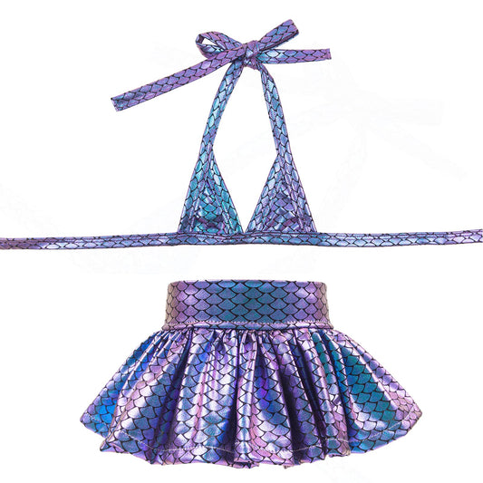 CuteBone Dog Bikini Dress, Stylish Swimsuit Costume for Small Dogs, Comfortable & Adjustable Puppy Bathing Suit, Soft Outfit Pet Apparel for Beach, Pool and Summer Fun DB07XS