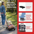 dbest products Rolling Pet Carrier with Wheels Airline Approved - TSA Dog Cat Carrier for Airplane Travel - Wheeled Pet 