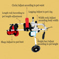 TOSPHU Cat Wheelchair Adjustable 2 Wheels Pet Wheelchair Lightweight Cat Support Wheels for Rehabilitation Aid for the Back Legs of Aging, Arthritic, Injured, Disabled, Weak Cats/Pets (XS)
