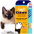 Soft Claws Cat Nail Caps for Medium Cats – (40 Caps, Clear) - Made in USA - Veterinarian-Developed | Protects Furniture & Skin - Easy to Apply, Long-Lasting Anti-Scratch Soft Cat Claw Covers