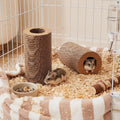 Dansydaisy 2 Pack Hamster Tunnel, Corrugated Cardboard Tubes for Small Pets