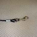 Mogoko Pet Dog Car Seat Belt Restraint, Coated Stainless Steel Chew Proof Dog Vehicle Safety Tether Cable, Double Clip N