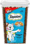 Temptations Cat Treats Classic Crunchy and Soft Cat Treats, Tempting Tuna Flavor, 30 oz. Tub