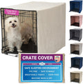 Pet Dreams Dog Crate Cover, Ivory, Small, 24"