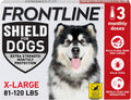 FRONTLINE Shield Flea & Tick Treatment for Dogs 81-120 lbs. (Red) Count of 3