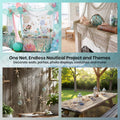 9GreenBox Nautical Decorative Fish Net 5' X 10' - Fish Netting - Rustic Beach Decor