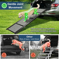 Dog Ramp for Cars 71"Long x 20"Wide SUV & Trucks, Non-Slip Surface Aluminum Pet Ramps for Small & Large Dogs–Heavy Duty Foldable Lightweight Portable Ramp for Senior Dogs High Bed Couch Outdoor 250lbs