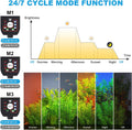 SEAOURA 24/7 Led Aquarium Light for Plants Growth-Full Spectrum, 12-18 Inch