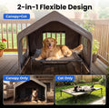 Zooba Extra Large Dog Shade with Elevated Bed, Outdoor Dog House Waterproof