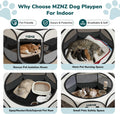 Pet Puppy Dog Cat Playpen, Large Dog Tent Crates Cage Indoor/Outdoor, Portable Playpen for Small Animal, Foldable Pop Up
