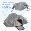 Petsfit Small Double Expandable Cat Carrier for Kittens and Air Travel