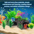 9Pcs Aquarium Decorations Resin Hollow Tree Trunk Ornament Set