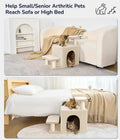Happi N Pets Cat Stairs for Bed, Stable Pet Step with Condo, 3 Combinations