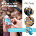 Tick Twister Tick Remover for Dogs and Human - Made in France - Tick Puller for Humans and Dogs - 3 Different Sizes - Do