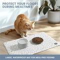 The Cat Ladies Cats Feeding Mat - Waterproof Dishwasher Safe Small Pet Eating Placemat - Cat & Dog Food Mats for Food an