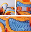 Rabbit Harness and Leash Set Escape Proof, Adjustable Soft Padded Vest, Breathable Mesh Bunny Harness with Reflective St