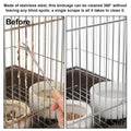 4-Piece Bird Poop Remover Brush Kit, Bird Cage Cleaner+