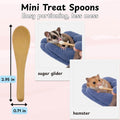 Hamster Anti Bite Gloves Sugar Glider, Calming Anti Bite Gloves and Feeding Spoons, Soft Bonding Mitt for Training Groom