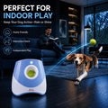 Automatic Ball Launcher for Dogs with 10 Tennis Balls (2 inch), Dog Ball Launcher with 3 Range Modes (10/20/30ft), Rechargeable Dog Balls Thrower for Small-Medium Dogs,Indoor/Outdoor Pet Fetch Machine