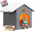 Insulated Outdoor Cat House Weatherproof Winter, Grey